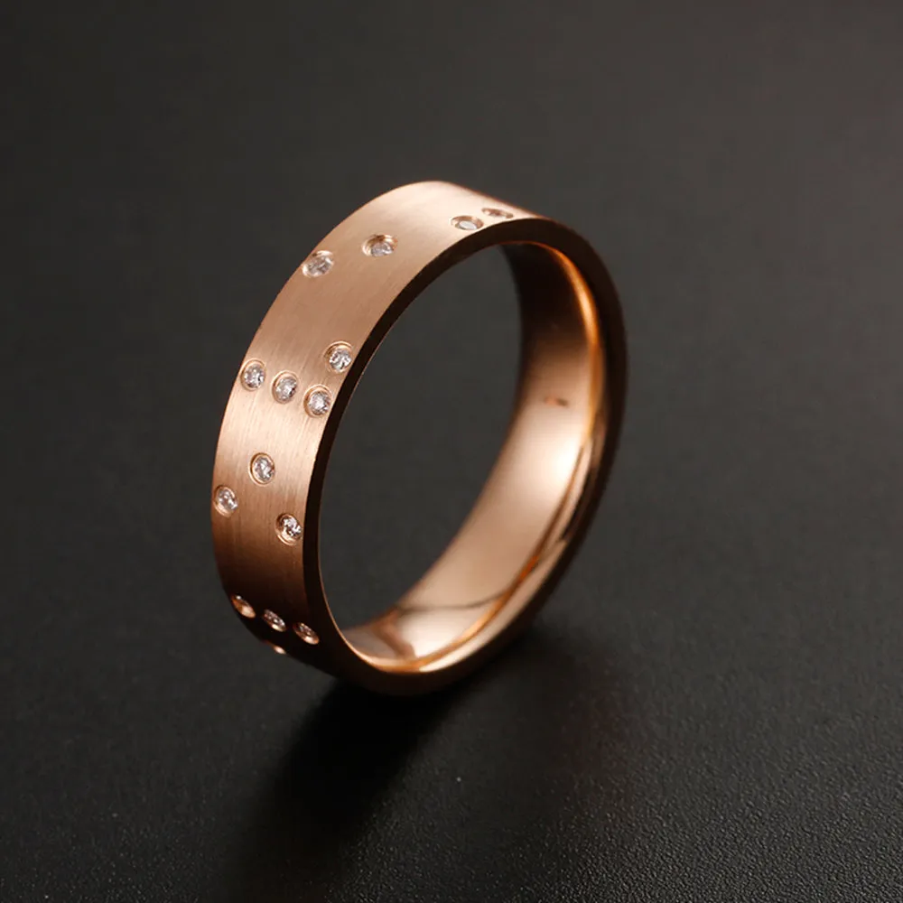 Braille True Love Diamond Couple Bands