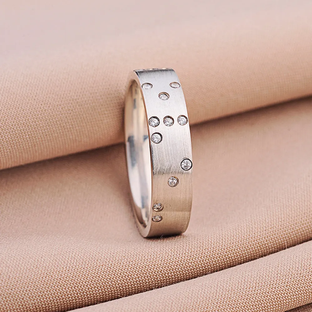 Braille True Love Diamond Couple Bands