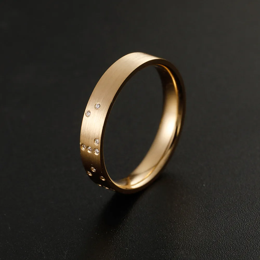 Braille True Love Diamond Couple Bands