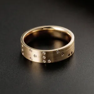 Braille True Love Diamond Couple Bands