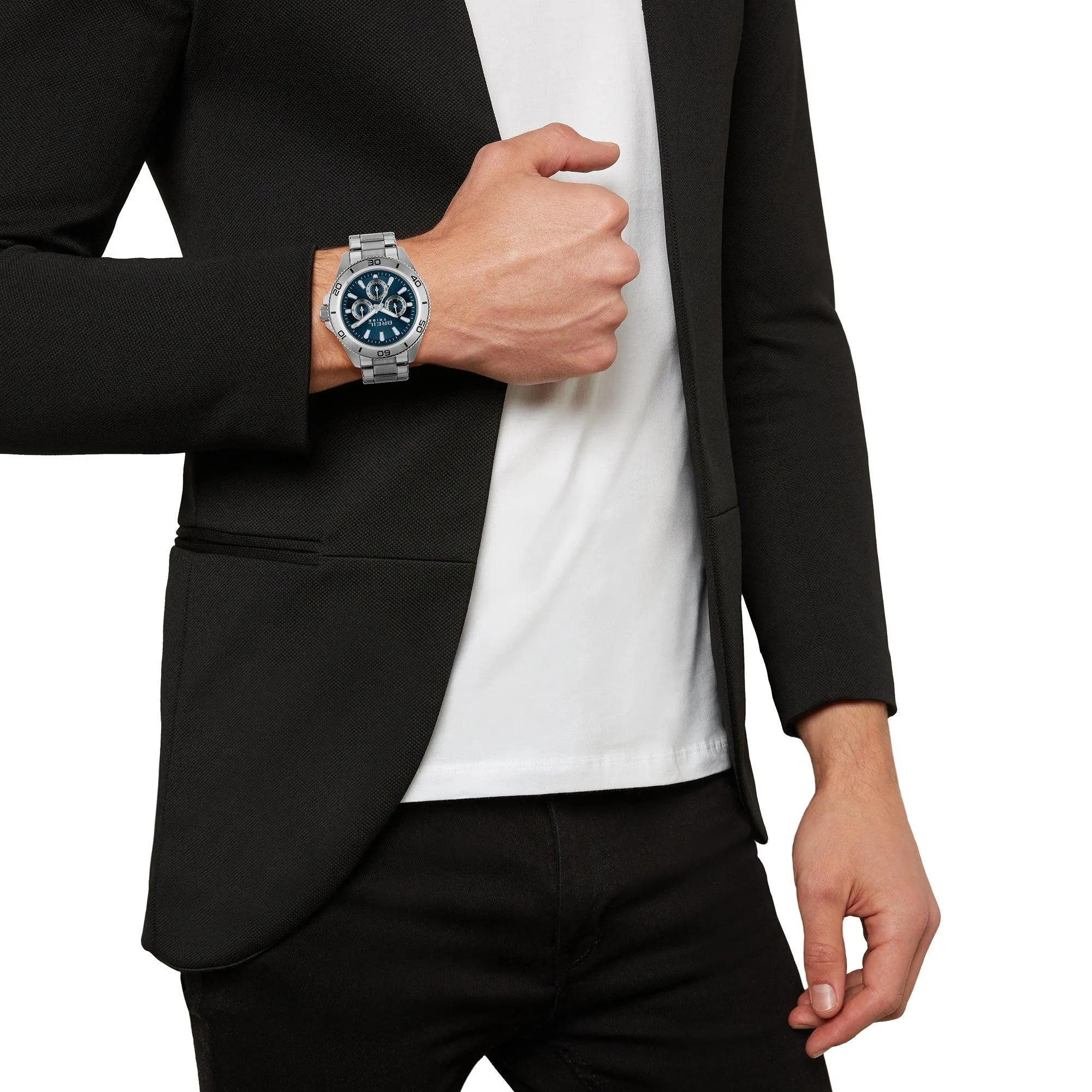 Breil Challenge 42mm Blue Quartz Watch Ew0710