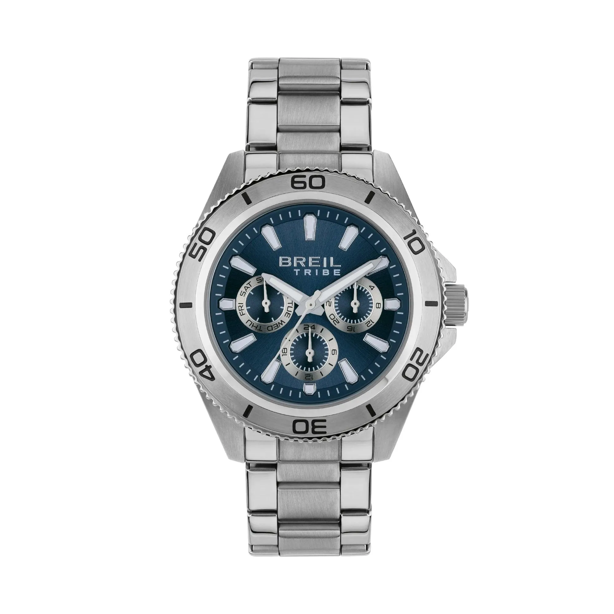 Breil Challenge 42mm Blue Quartz Watch Ew0710