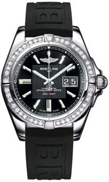 Breitling - Galactic 41 Stainless Steel - Diamond Bezel - Diver Pro III Strap