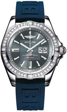 Breitling - Galactic 41 Stainless Steel - Diamond Bezel - Diver Pro III Strap