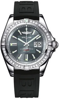 Breitling - Galactic 41 Stainless Steel - Diamond Bezel - Diver Pro III Strap