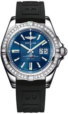 Breitling - Galactic 41 Stainless Steel - Diamond Bezel - Diver Pro III Strap