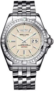 Breitling - Galactic 41 Stainless Steel - Diamond Bezel - Pilot Bracelet