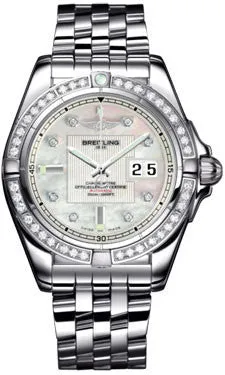 Breitling - Galactic 41 Stainless Steel - Diamond Bezel - Pilot Bracelet