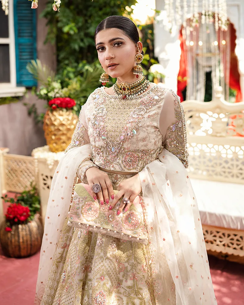 Bridal Lehenga Choli and Dupatta Dress for Wedding