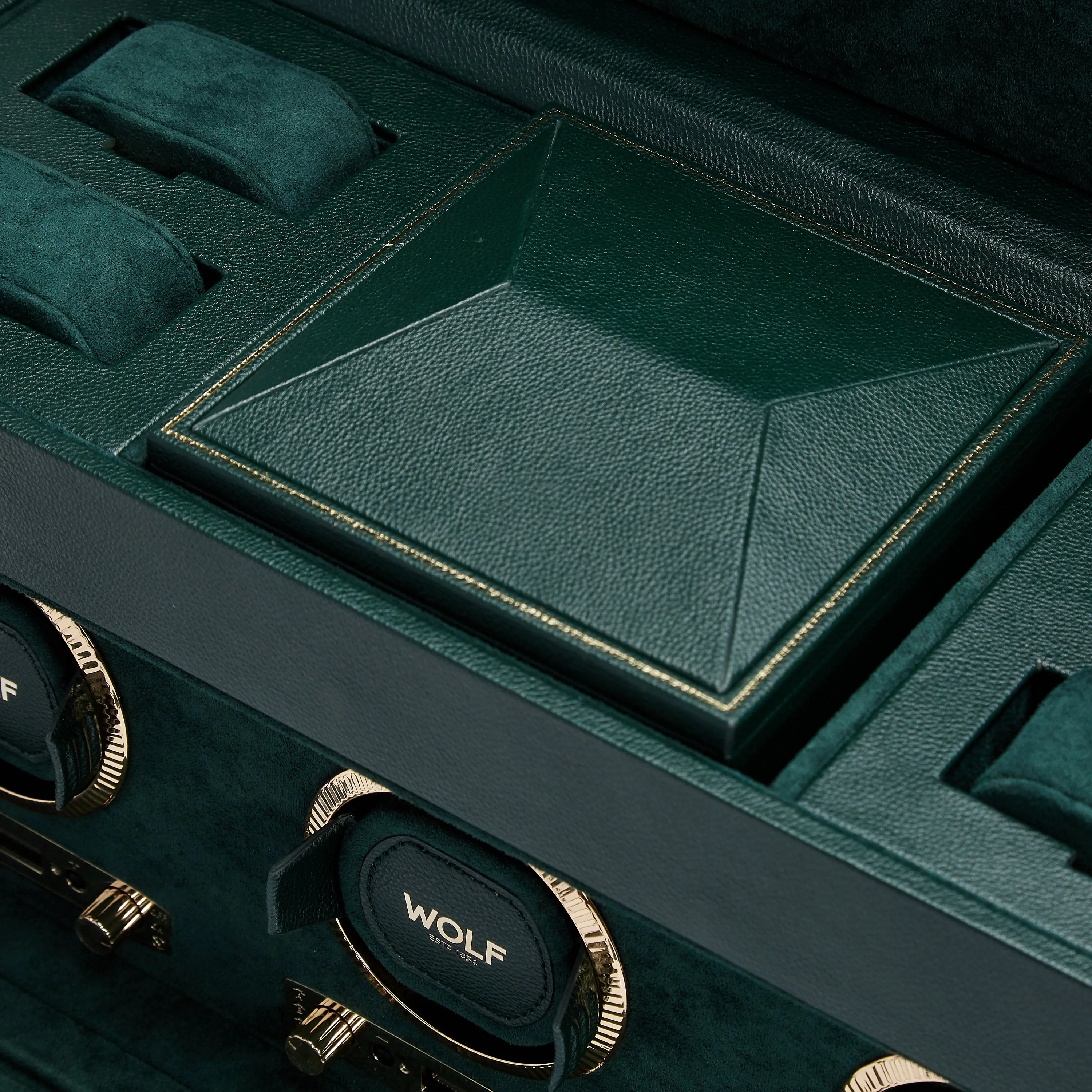 British Racing Triple Watch Winder With Storage