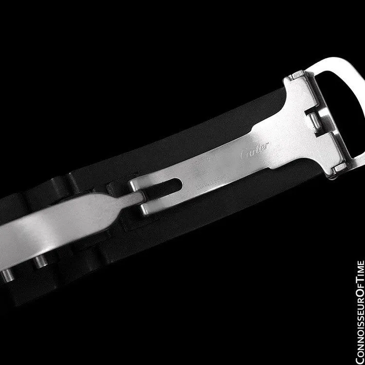 Cartier 21C Mens Chronoscaph Chronograph, Ref. 2424 - Stainless Steel