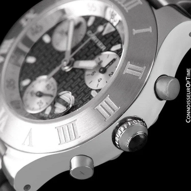 Cartier 21C Mens Chronoscaph Chronograph, Ref. 2424 - Stainless Steel