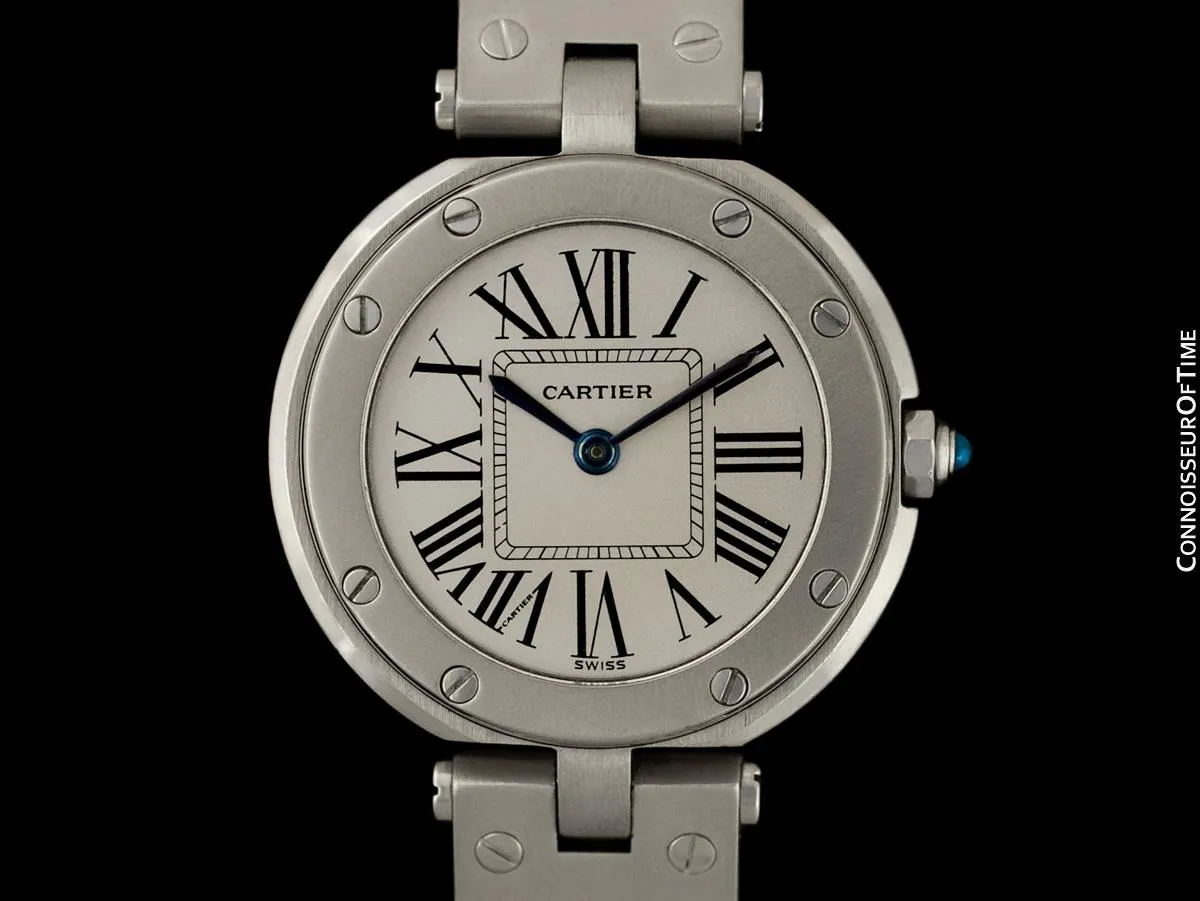Cartier Santos Vendome Ladies Quartz Bracelet Watch - Stainless Steel