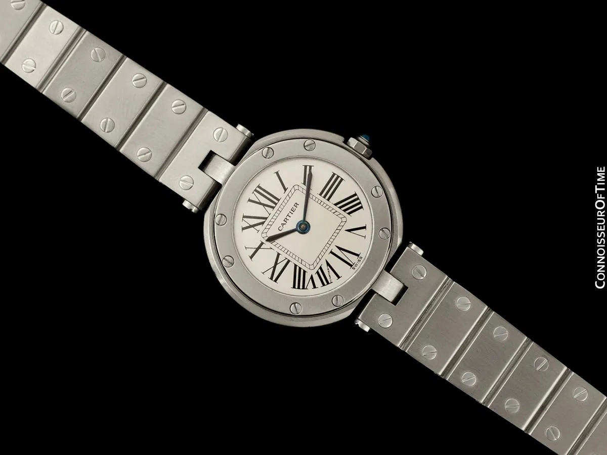 Cartier Santos Vendome Ladies Quartz Bracelet Watch - Stainless Steel