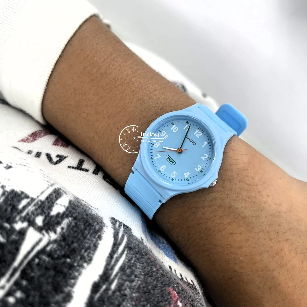 Casio Analog Women's Watch LQ-24B-2B Bio-based Resin Glass Resin Band