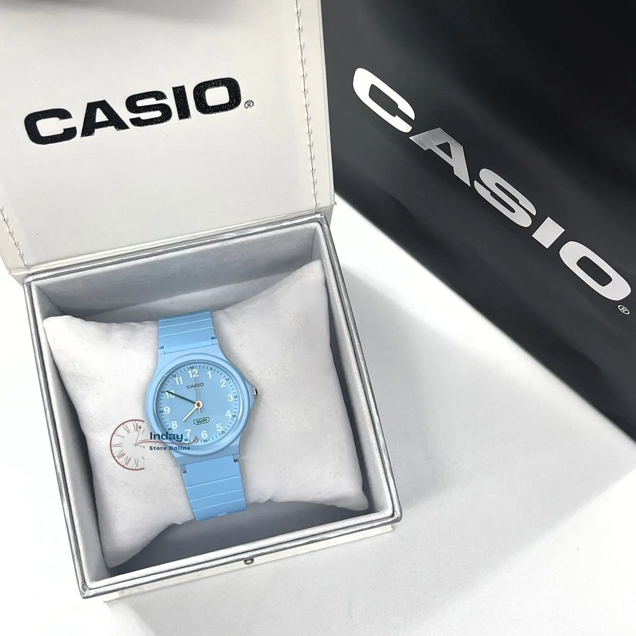 Casio Analog Women's Watch LQ-24B-2B Bio-based Resin Glass Resin Band