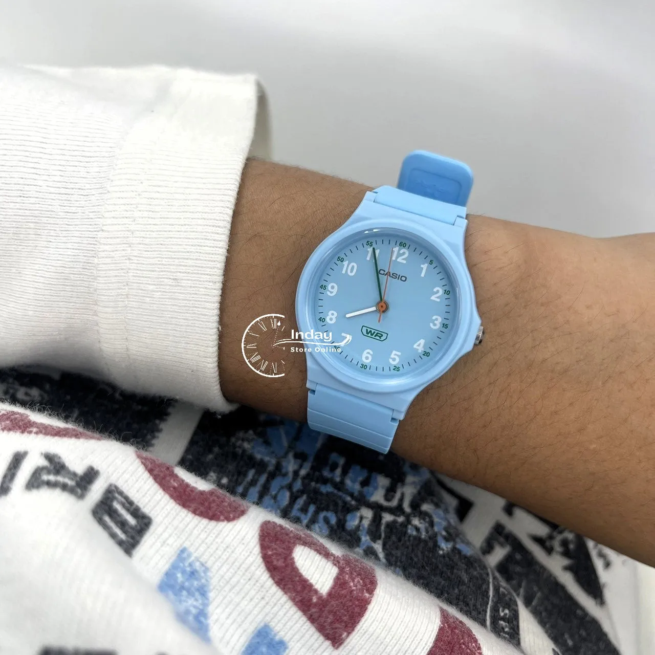 Casio Analog Women's Watch LQ-24B-2B Bio-based Resin Glass Resin Band