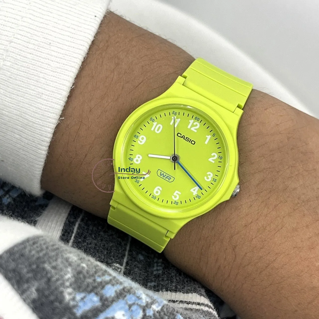 Casio Analog Women's Watch LQ-24B-3B Bio-based Resin Glass Resin Band