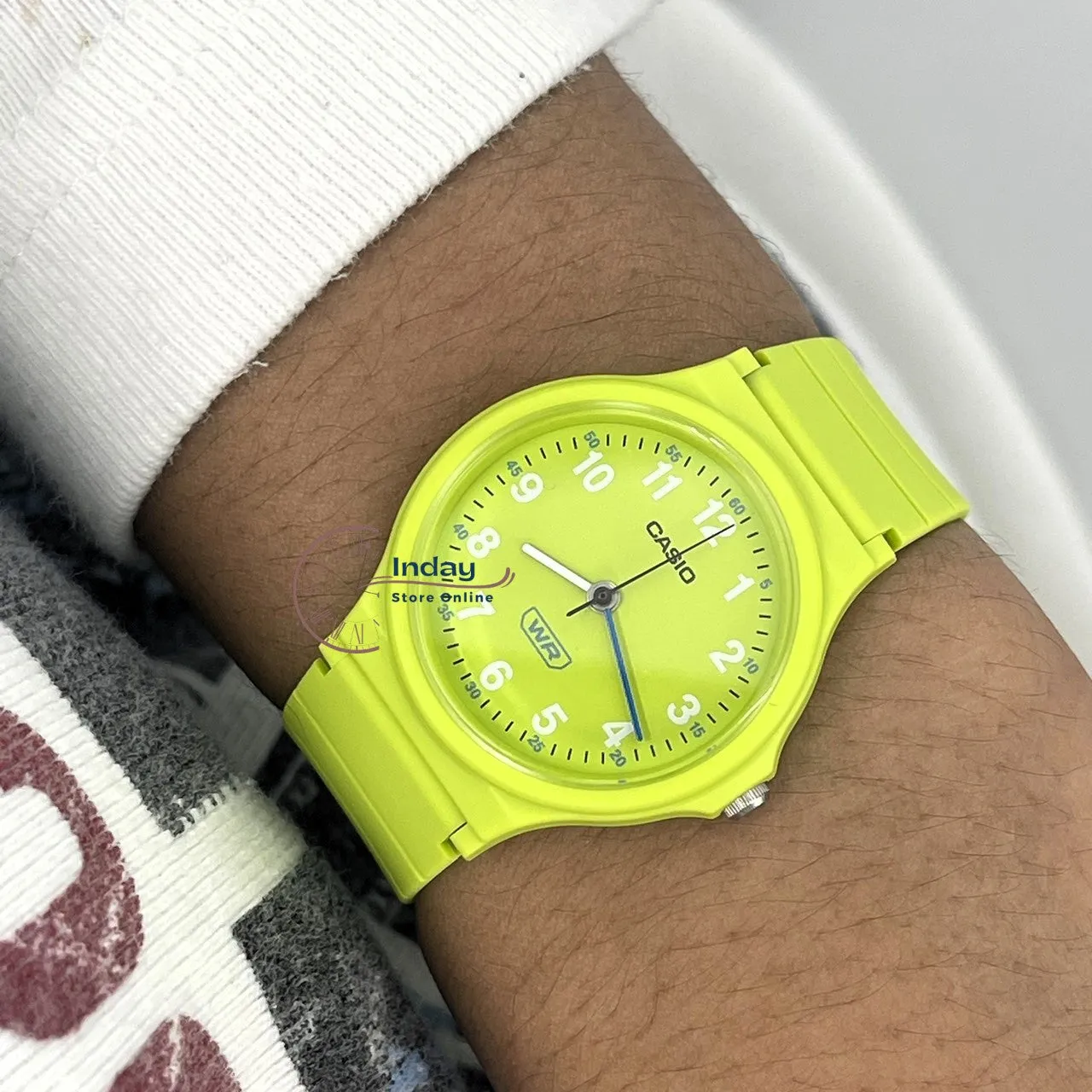 Casio Analog Women's Watch LQ-24B-3B Bio-based Resin Glass Resin Band