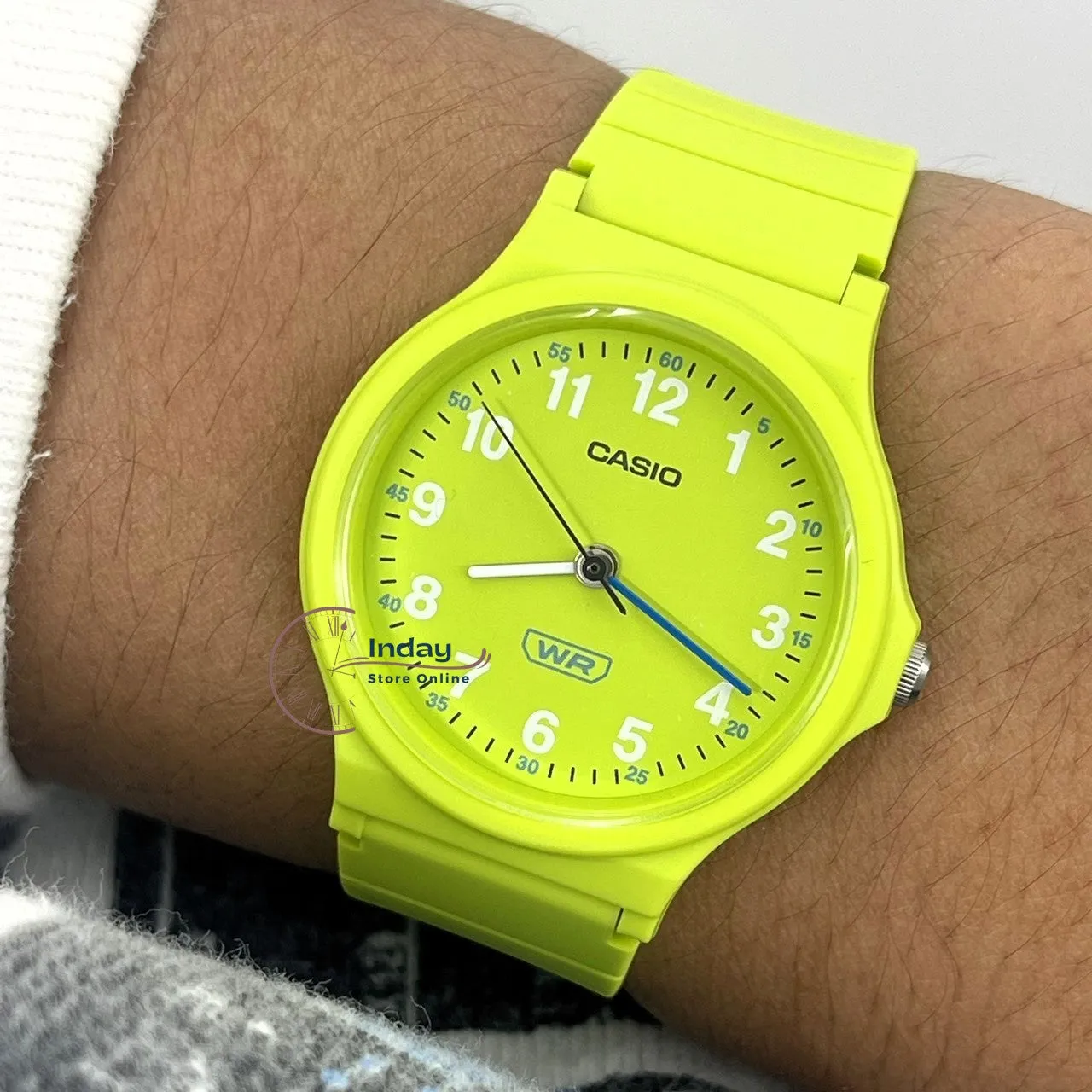 Casio Analog Women's Watch LQ-24B-3B Bio-based Resin Glass Resin Band