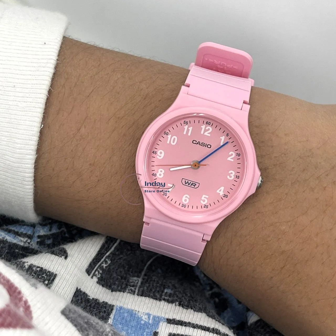 Casio Analog Women's Watch LQ-24B-4B Bio-based Resin Glass Resin Band
