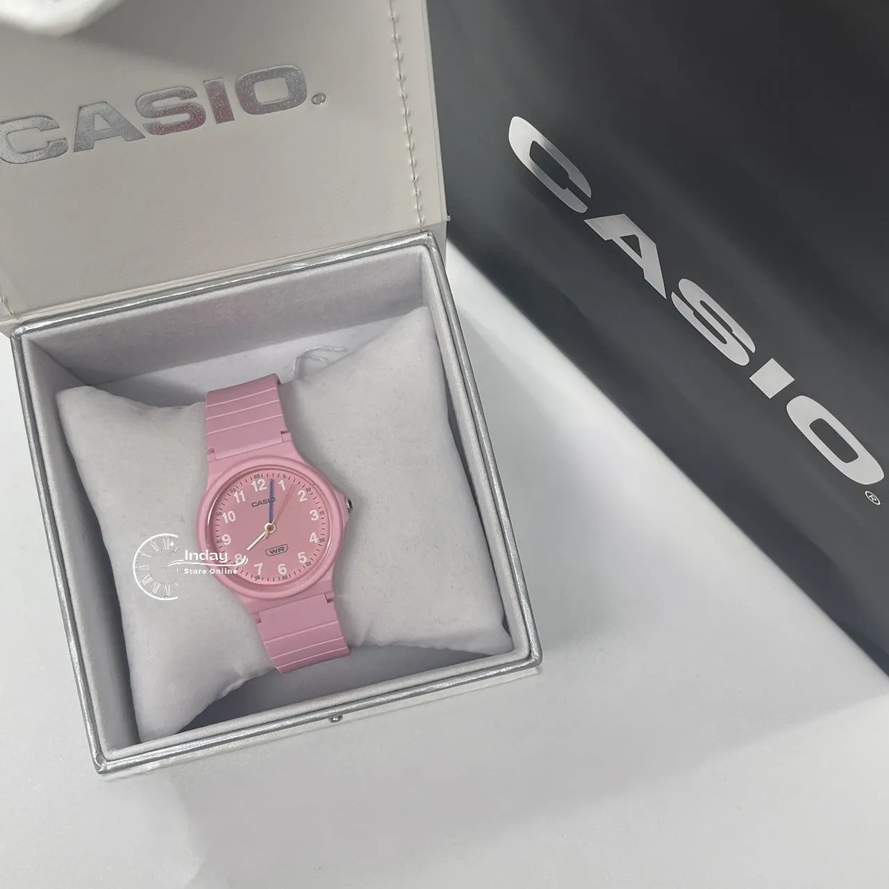 Casio Analog Women's Watch LQ-24B-4B Bio-based Resin Glass Resin Band