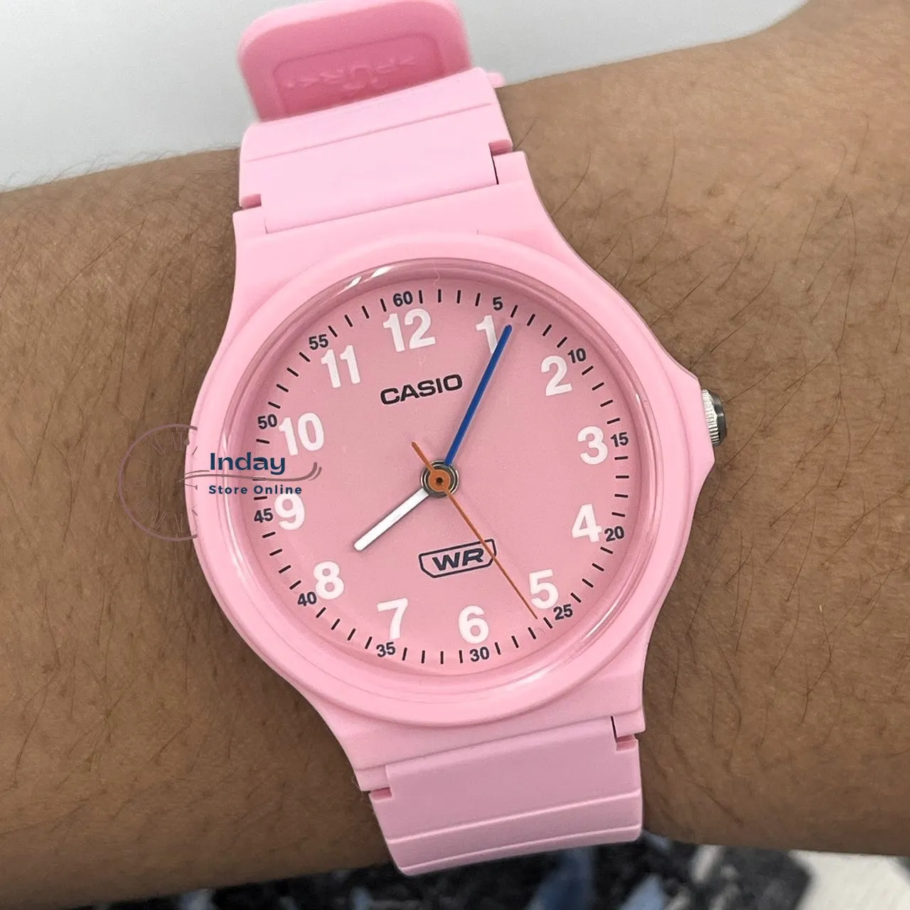 Casio Analog Women's Watch LQ-24B-4B Bio-based Resin Glass Resin Band