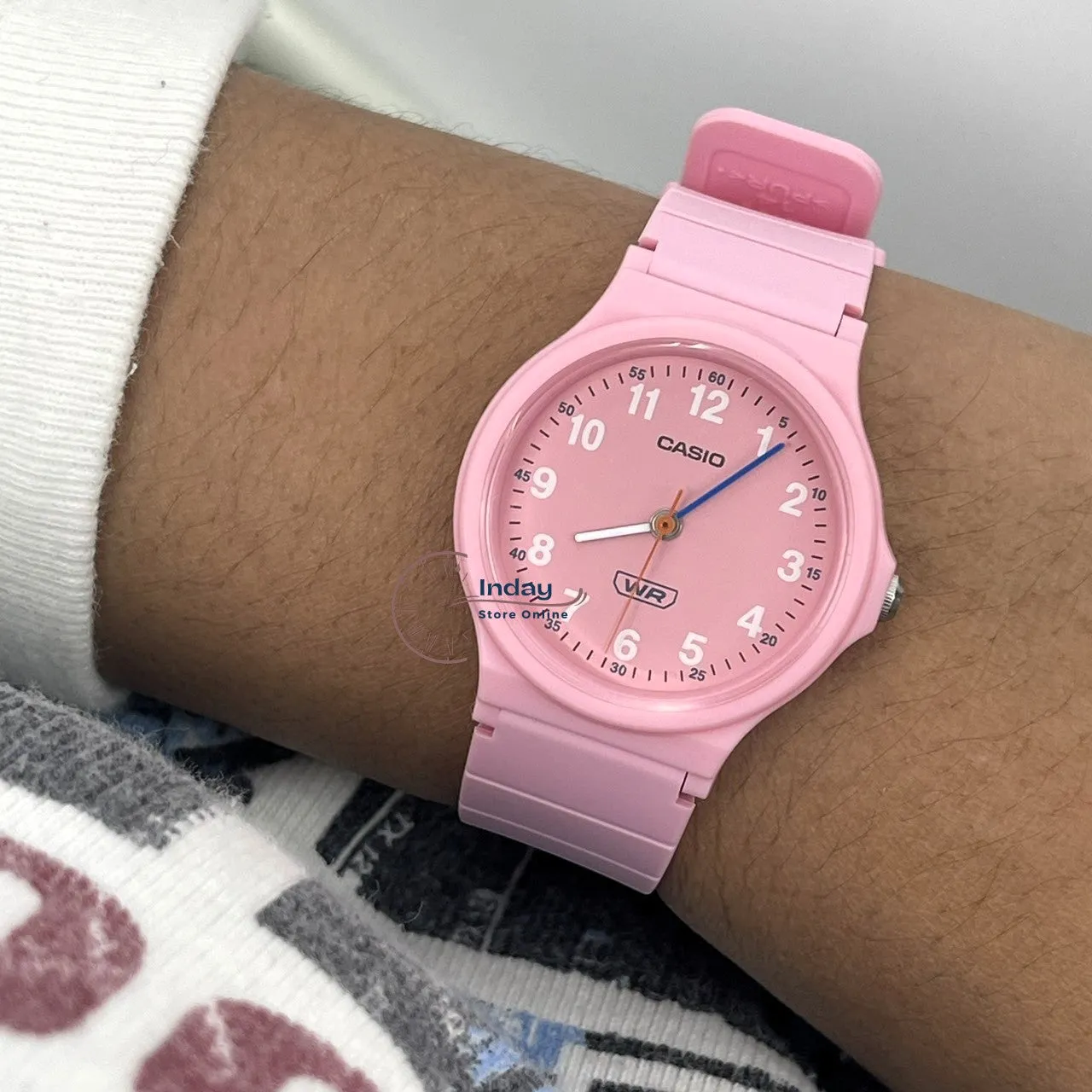 Casio Analog Women's Watch LQ-24B-4B Bio-based Resin Glass Resin Band