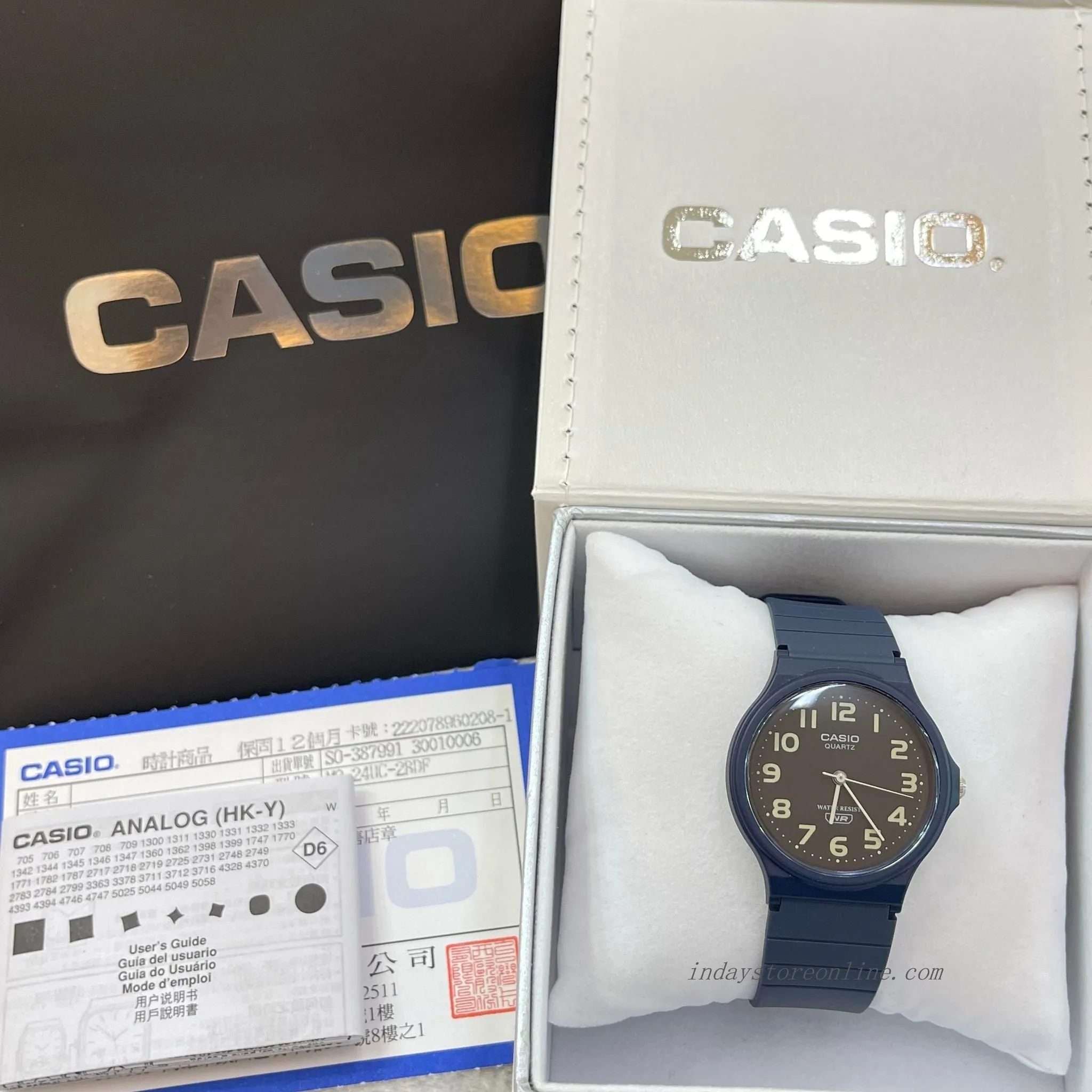 Casio Analog Women's Watch MQ-24UC-2B Resin Glass Blue Color Resin Strap Watch