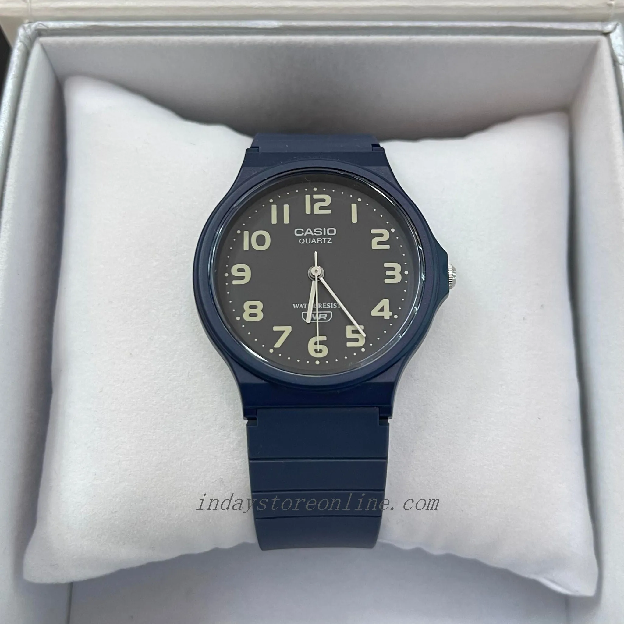 Casio Analog Women's Watch MQ-24UC-2B Resin Glass Blue Color Resin Strap Watch