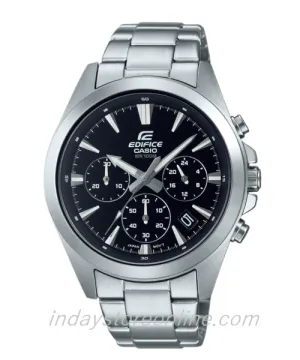 Casio Edifice Men's Watch EFV-630D-1A Standard Chronograph Stainless Steel Band Mineral Glass