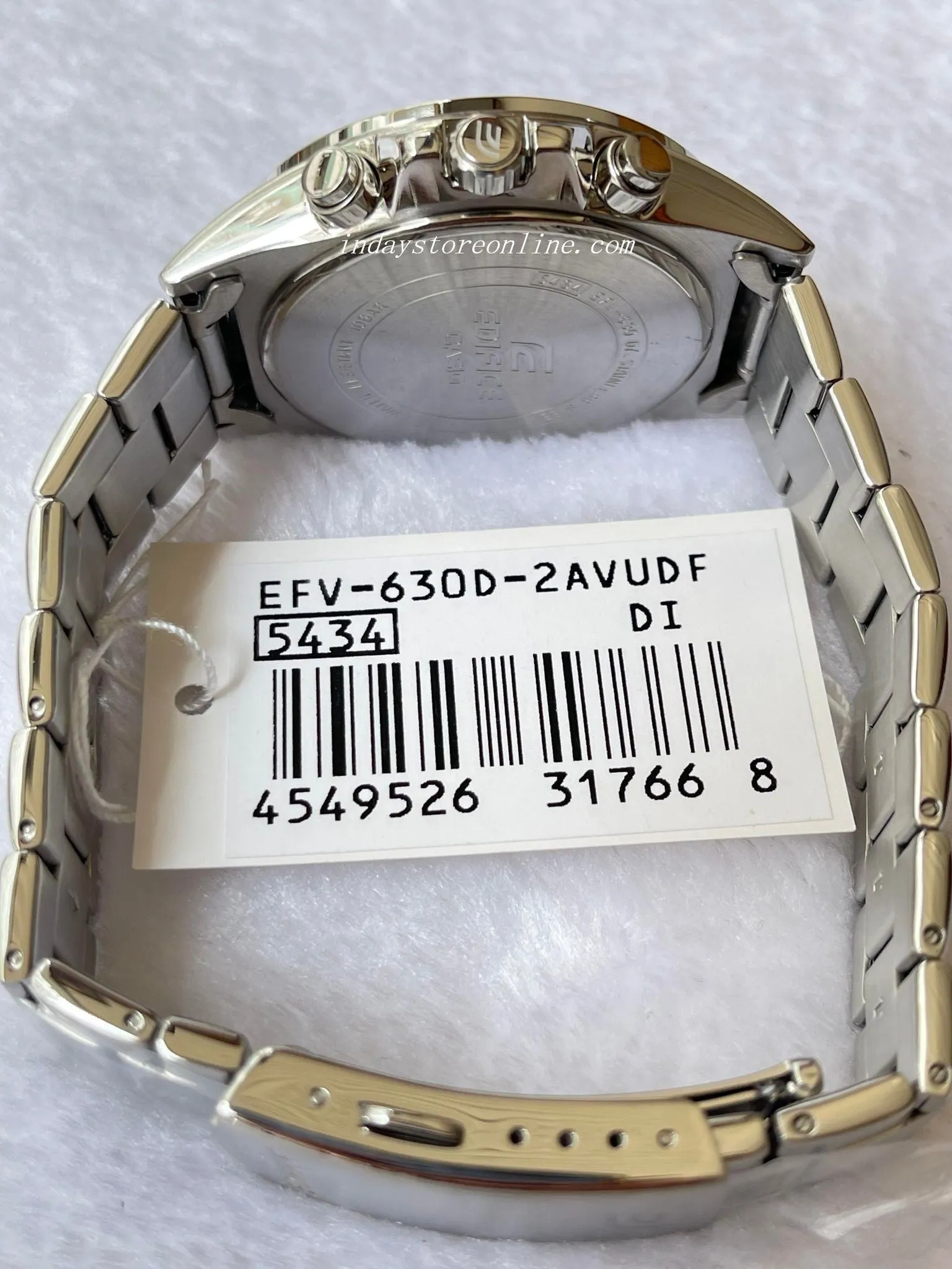 Casio Edifice Men's Watch EFV-630D-2A Standard Chronograph Stainless Steel Band