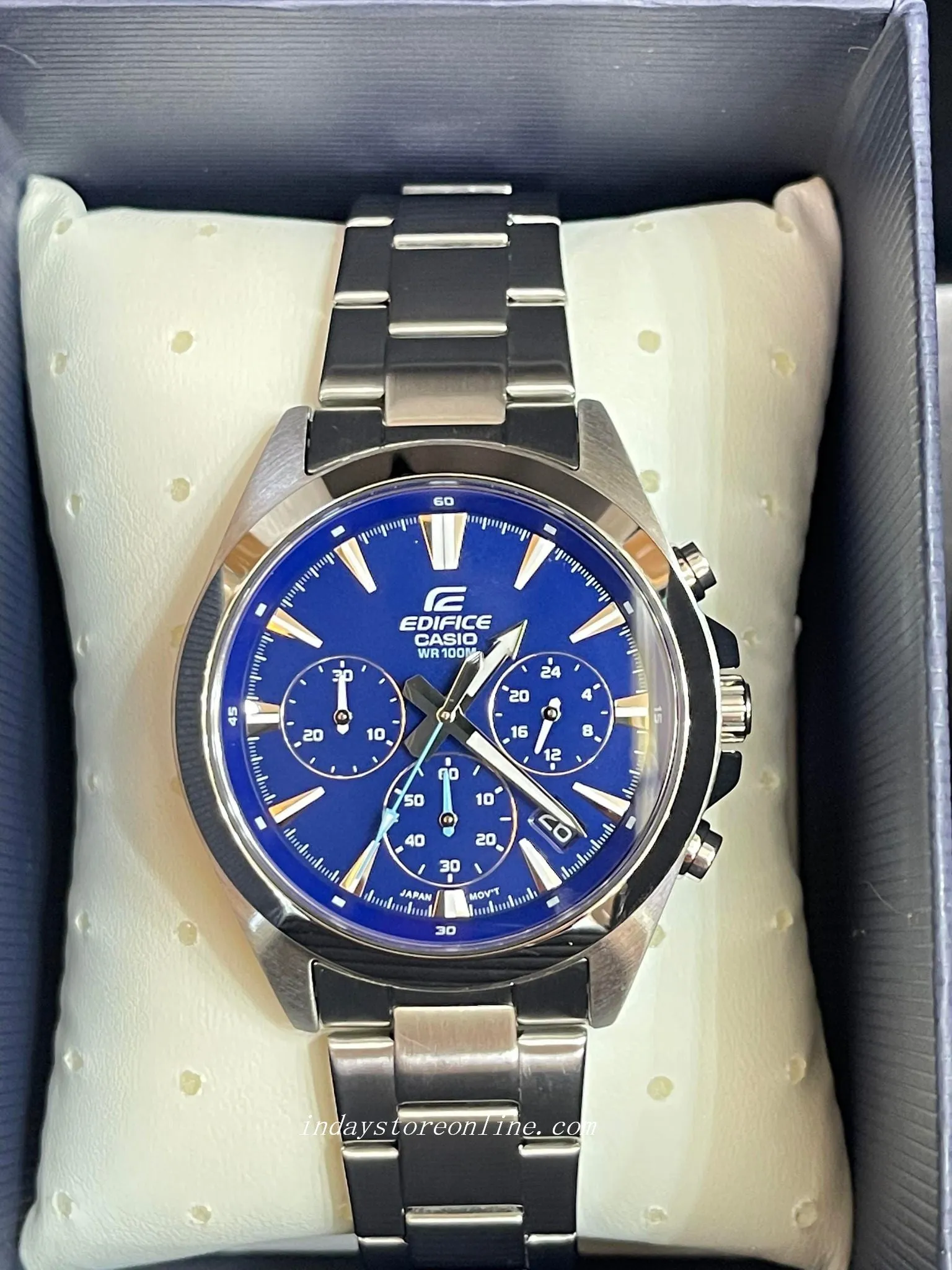 Casio Edifice Men's Watch EFV-630D-2A Standard Chronograph Stainless Steel Band
