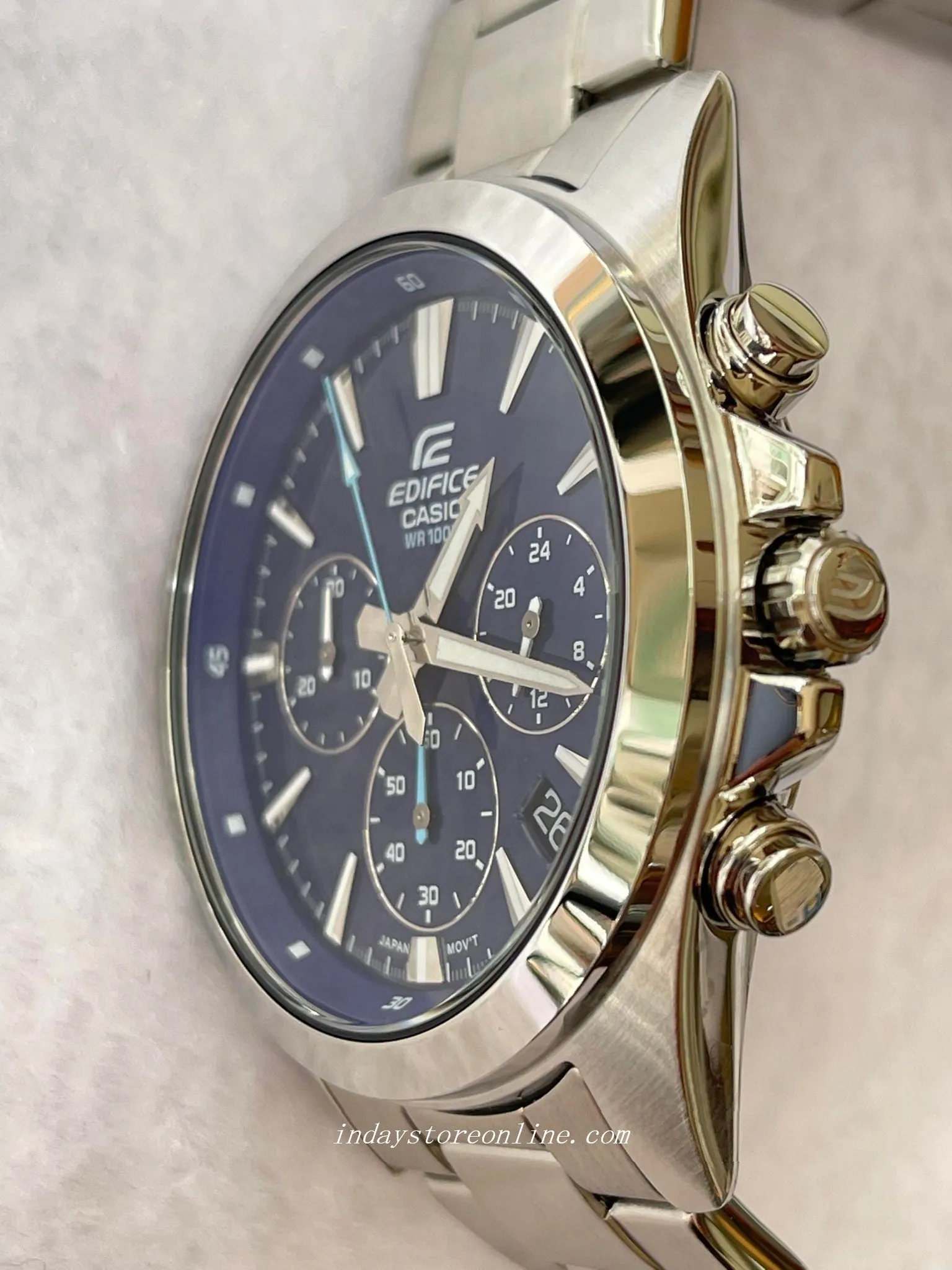 Casio Edifice Men's Watch EFV-630D-2A Standard Chronograph Stainless Steel Band