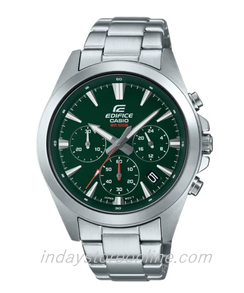 Casio Edifice Men's Watch EFV-630D-3A Standard Chronograph Stainless Steel Band