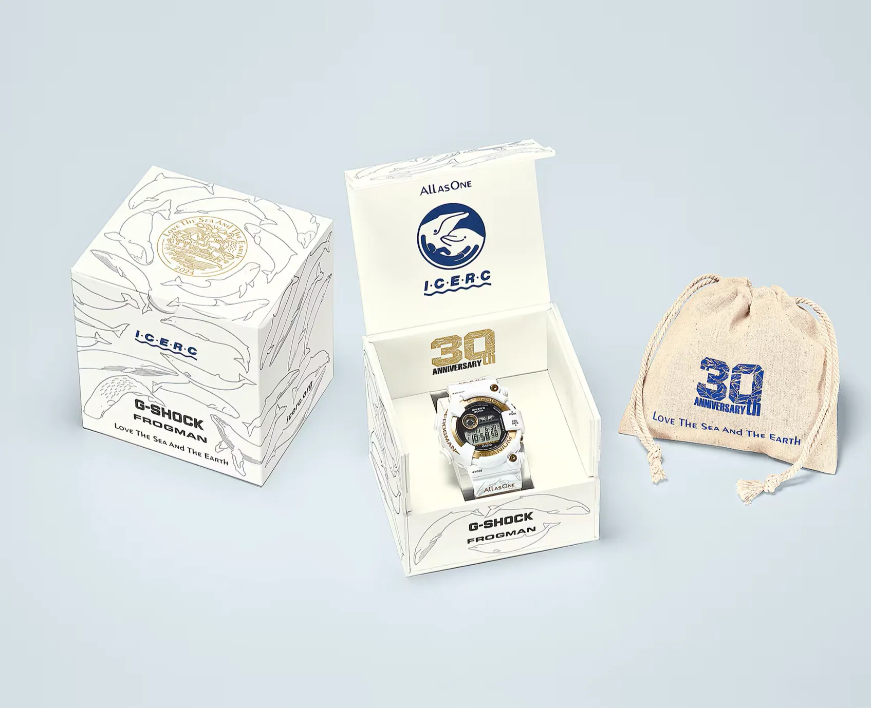 Casio G-Shock Frogman X I.C.E.R.C Japan 30th Annivsersary Love the Sea and the Earth 2024 Special Edition GW-8201K-7