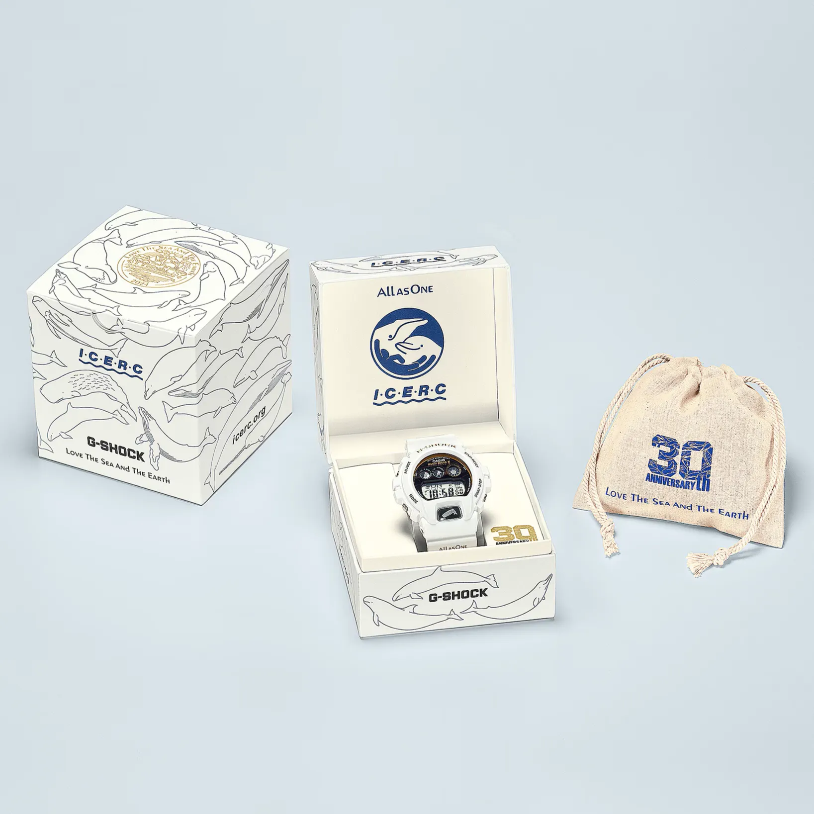 Casio G-Shock X I.C.E.R.C Japan 30th Annivsersary Love the Sea and the Earth 2024 Special Edition Tough Solar Multi Band 6 GW-6904K-7