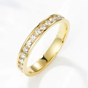 Channel Setting Full Eternity Diamond Ring