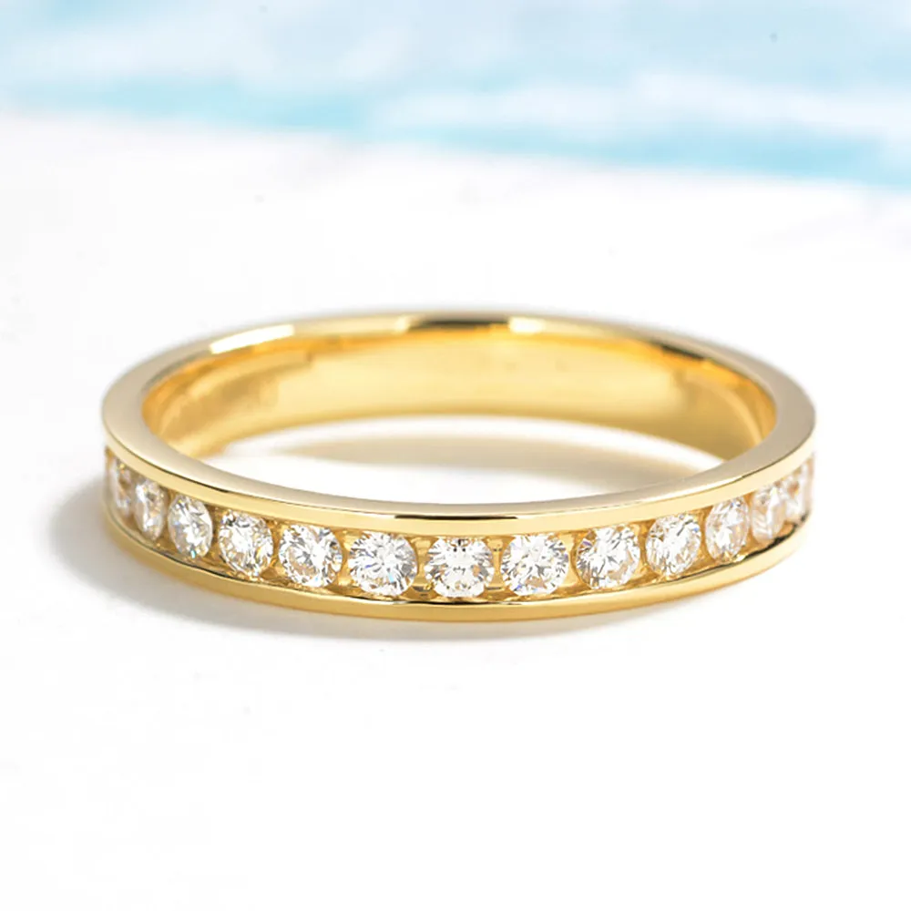 Channel Setting Full Eternity Diamond Ring