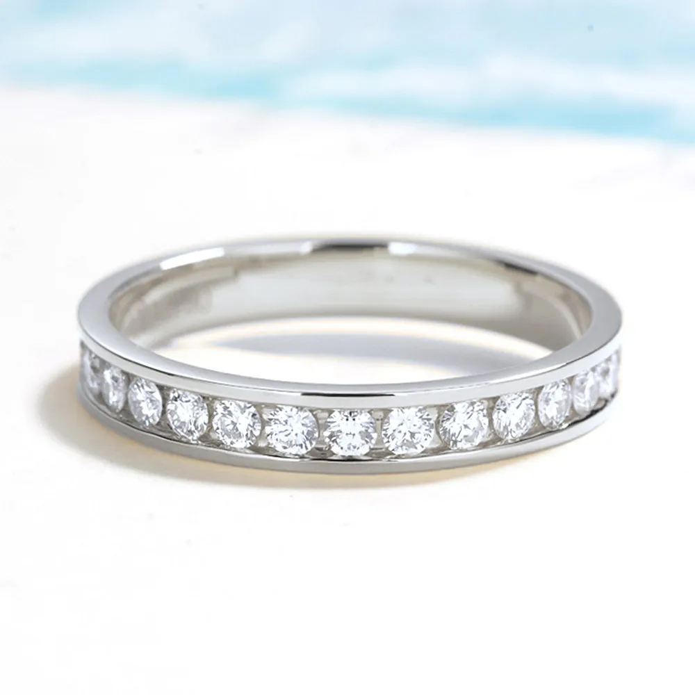 Channel Setting Full Eternity Diamond Ring