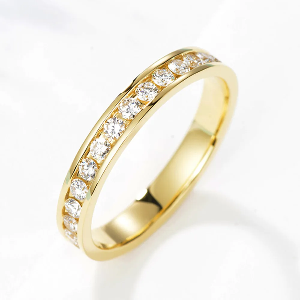 Channel Setting Full Eternity Diamond Ring