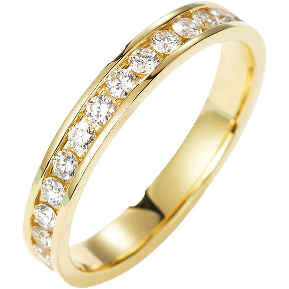 Channel Setting Full Eternity Diamond Ring