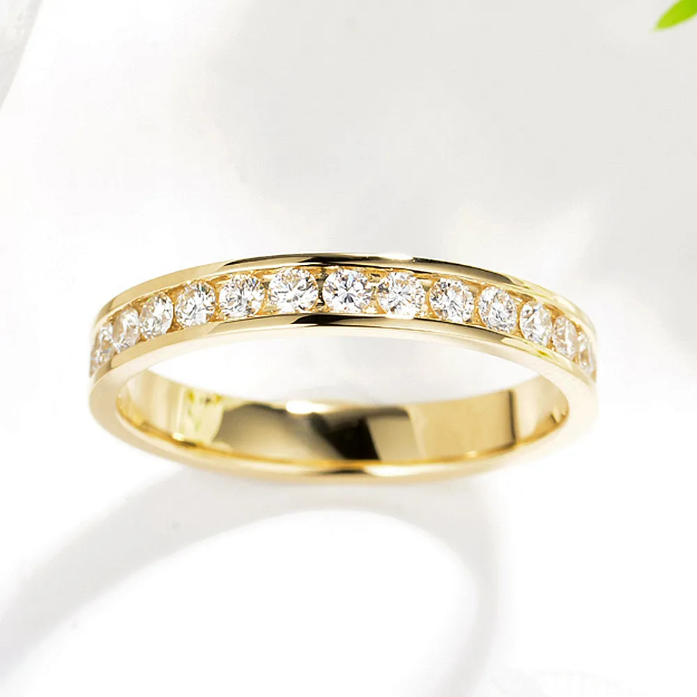 Channel Setting Full Eternity Diamond Ring