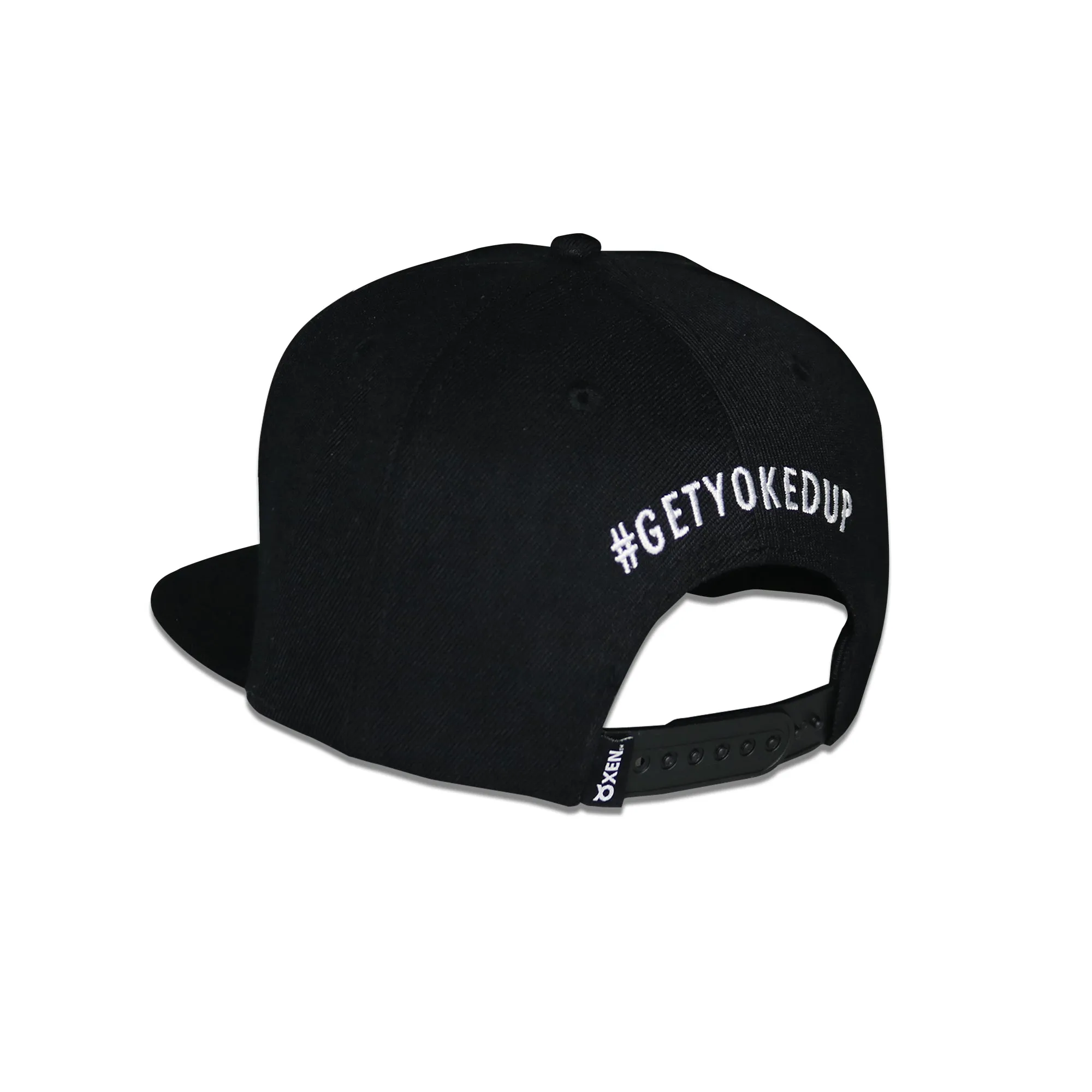 Classic Ring Snapback Hat - Black / White