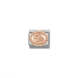 Classic Rose Gold Cancer Link