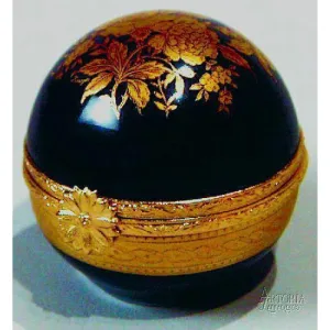 Cobalt Blue Ball- Gold Decal
