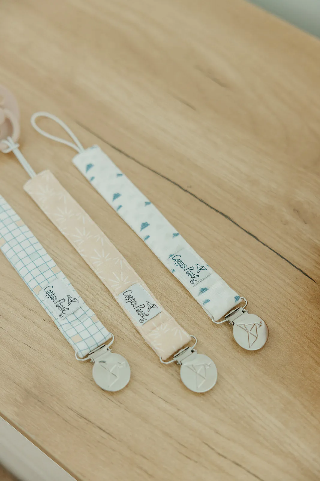 Copper Pearl Binky Clips | Sol