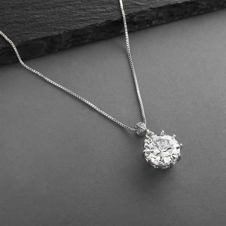 Cubic Zirconia Necklace Pendant