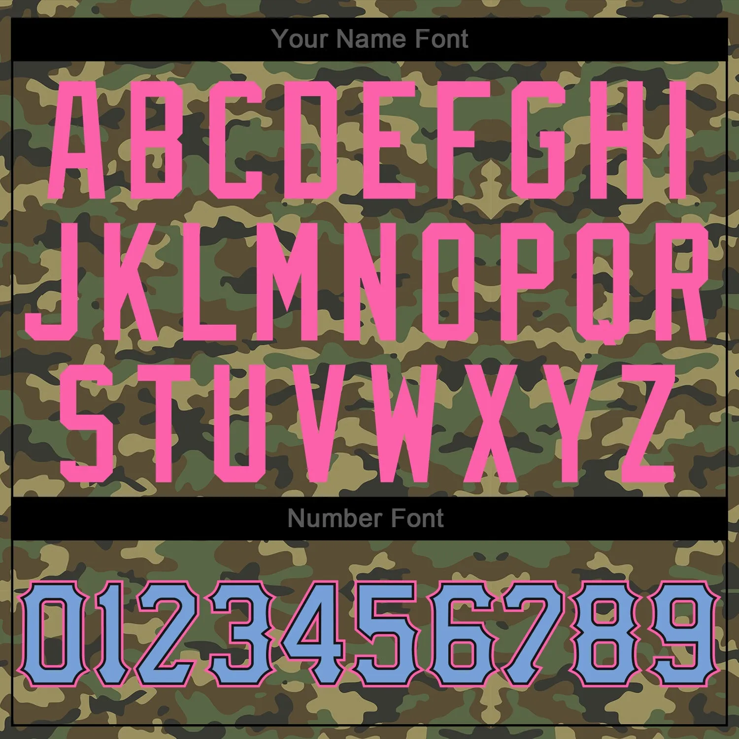Custom Camo Light Blue-Pink Authentic Salute To Service Baseball Jersey