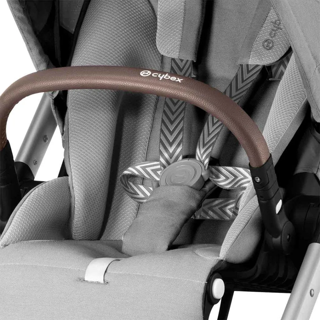CYBEX BALIOS S Travel System Luxury Bundle with CLOUD T and Gold Footmuff - Lava Grey